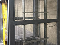 Elevador de carga com estrutura e fechamento - 3