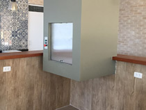 Elevador monta prato com estrutura sem fechamento - 14